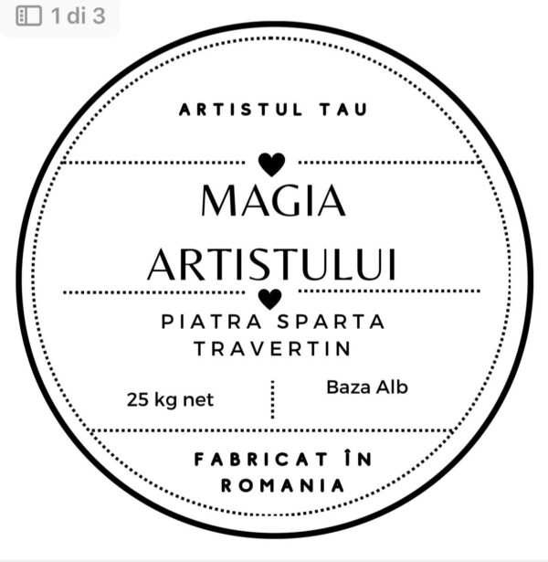 Magia artistului piatra sparta/ travertin e 25 kg